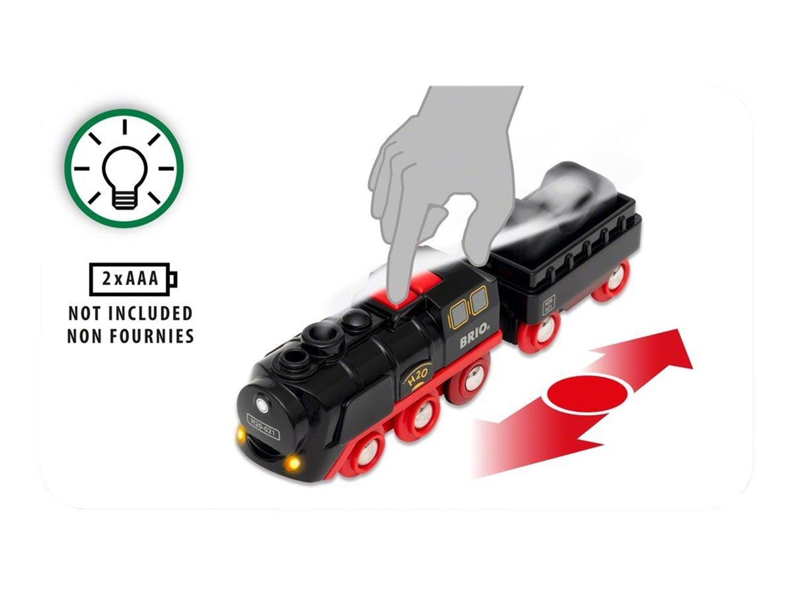 Brio Battery-Operated Steaming Train Brio Battery-Operated Steaming Train